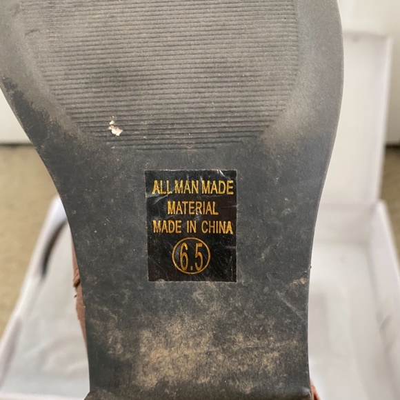 Soda Shoes Tall Buckle Cognac Riding Boots - Picture 3 of 6